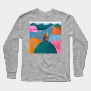 House on the hill 🏠🏔🌊 Long Sleeve T-Shirt